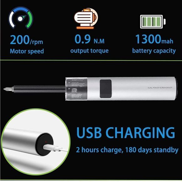 Wowstick Rechargeable Screwdriver Tool 1/4” Lithium w/LED (USB-C) - Picture 15 of 15